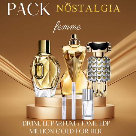 Divine Le parfum +  Million gold for her + Fame edp