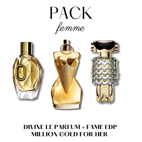 Divine Le parfum +  Million gold for her + Fame edp