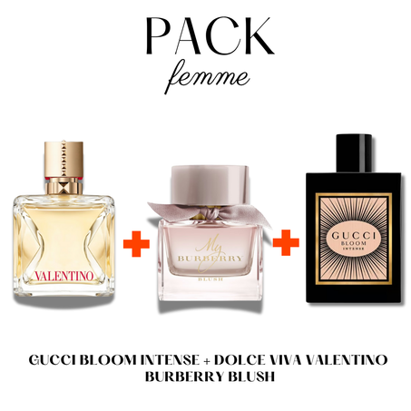 burberry blush+gucci intence+Valentino dolce vita