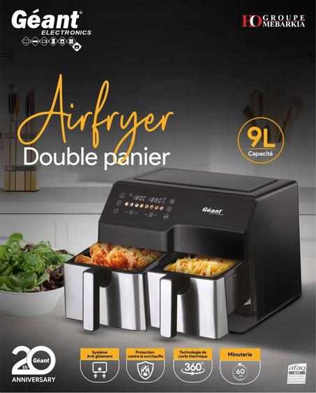 Airfryer double panier 9L Géant