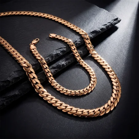 Luxury Radco Chain & Bracelet Set for Women  طقم سلسلة رادكو وكورميط فاخر للنساء