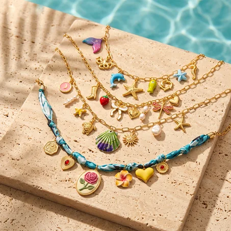 Summer Stainless Steel Collection | مجموعة قلادات صيفية من الفولاذ المقاوم للصدأ