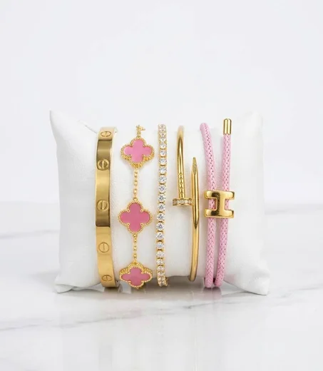 Luxury Women Bracelet Set    طقم أساور نسائية فاخرة