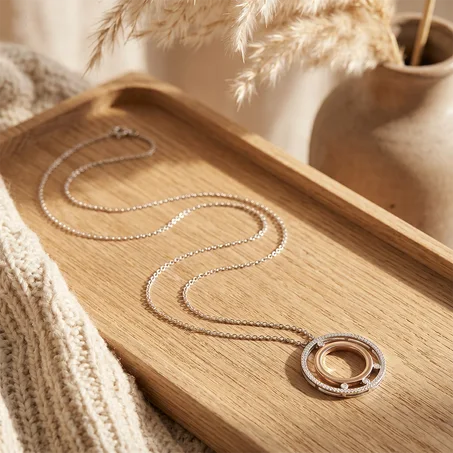 Luxury Sautoir Necklace for Women سوتوار نسائي فاخر