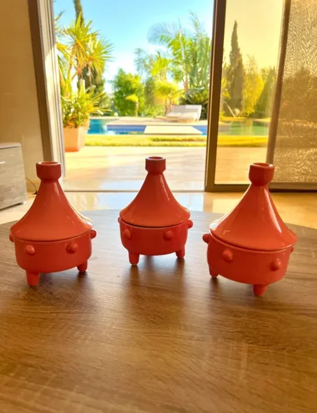 Trio Tajines en céramique