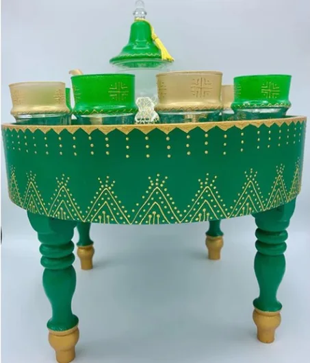 Service À Thé Avec Verres Et Théière