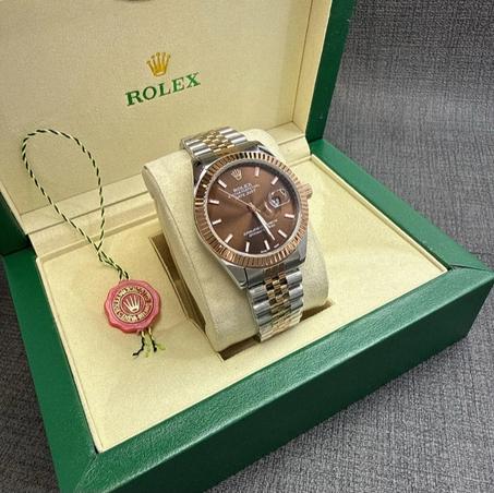 Rolex Datejust Brown silver