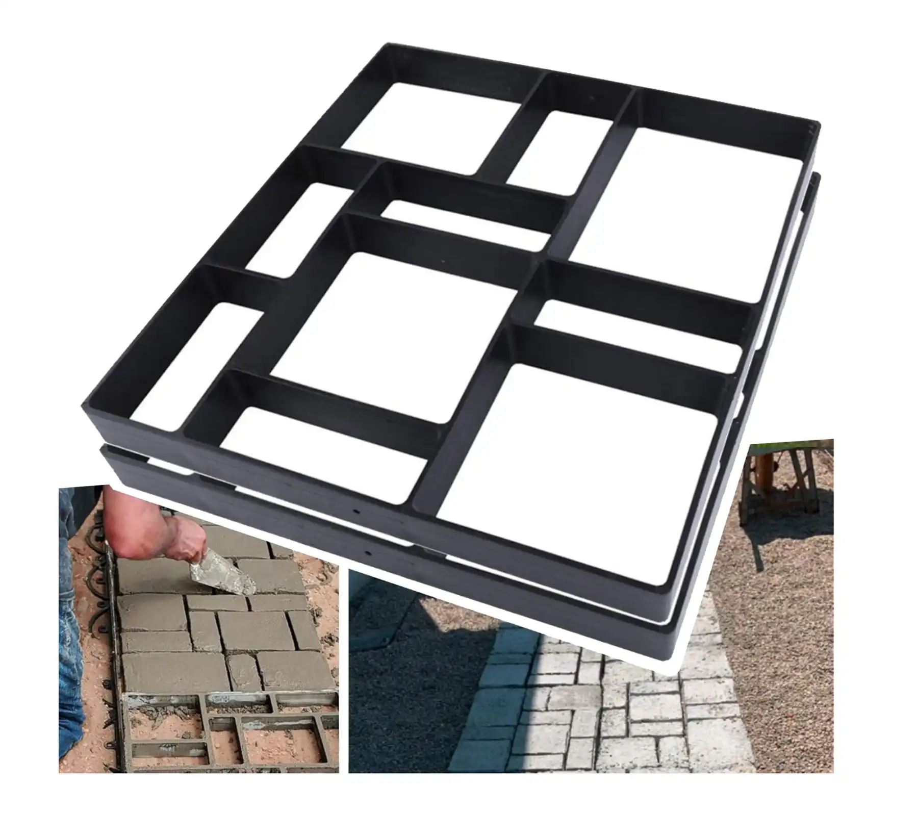 حوّل حديقتك إلى مساحة أنيقة ومنظمة مع قالب صنع ممرات الحدائق بالخرسانة.