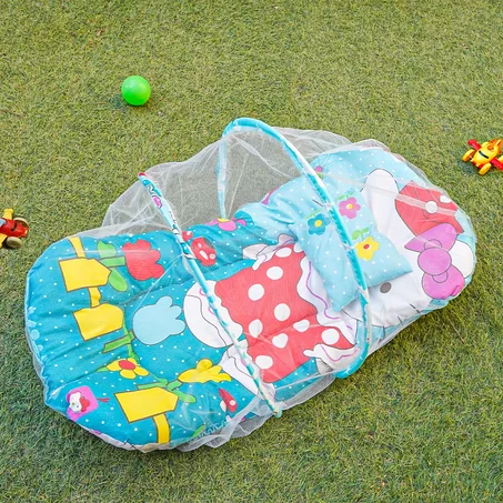 ناموسية و سرير للاطفال قابله للطى