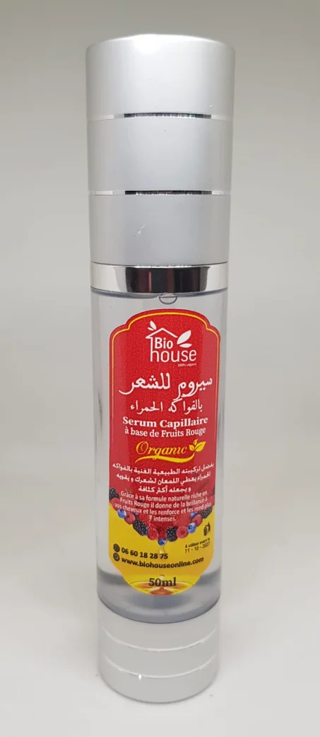 سيروم الشعر بالفواكه الحمراء