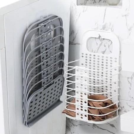 Panier de rangement pliable en plastique pour linge
