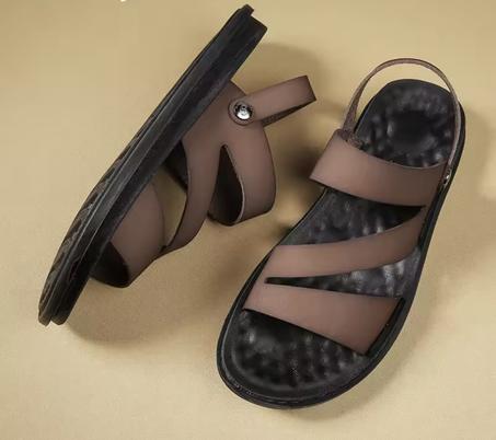 Sandales d’été en cuir pour homme