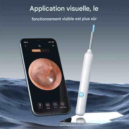 Nettoyeur d'Oreilles Wi-Fi avec Vision HD en Direct INNOVERT