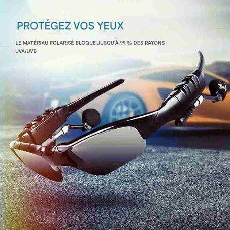 Lunettes solaires Bluetooth 2-en-1