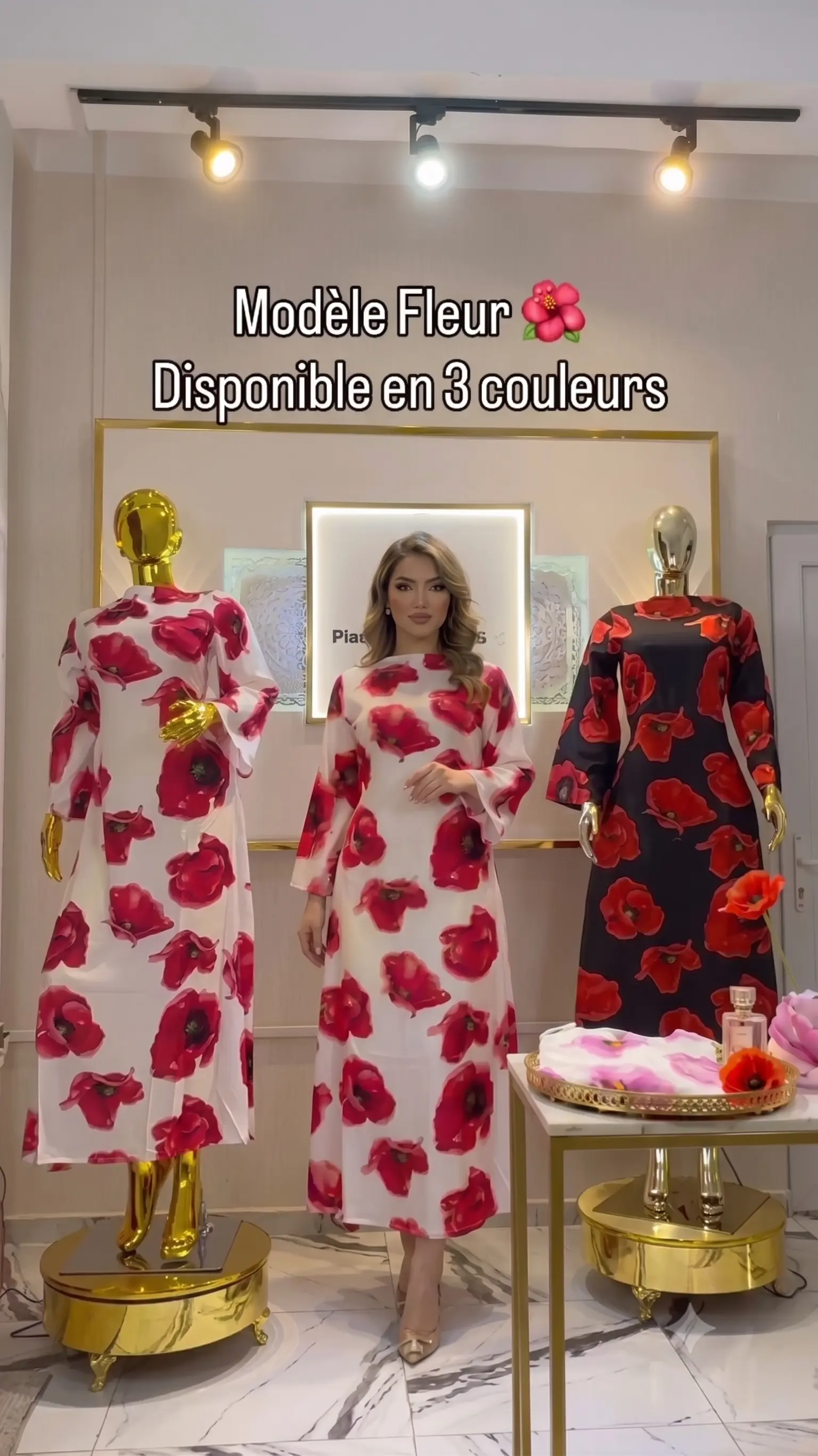 Ensemble Fleur disponible en 3 Couelurs