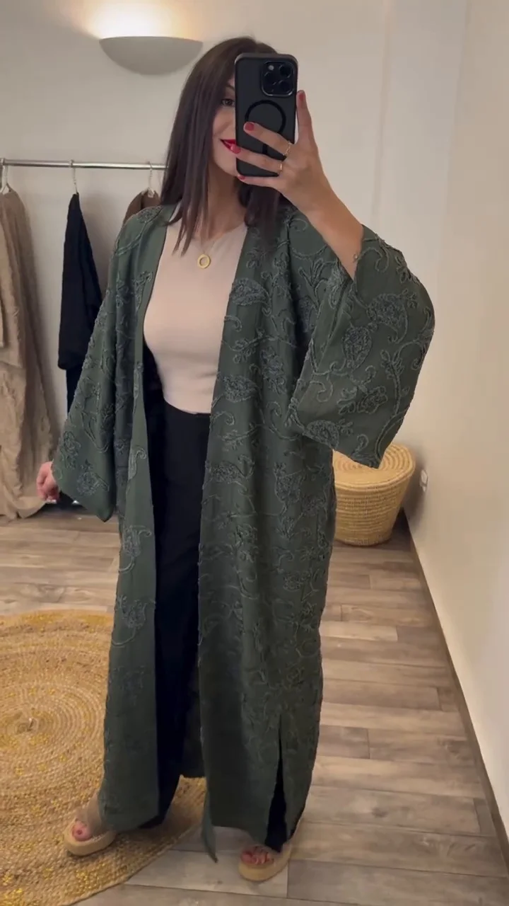 Kimono Flora ✨لمسة فخامة في كل إطلالة