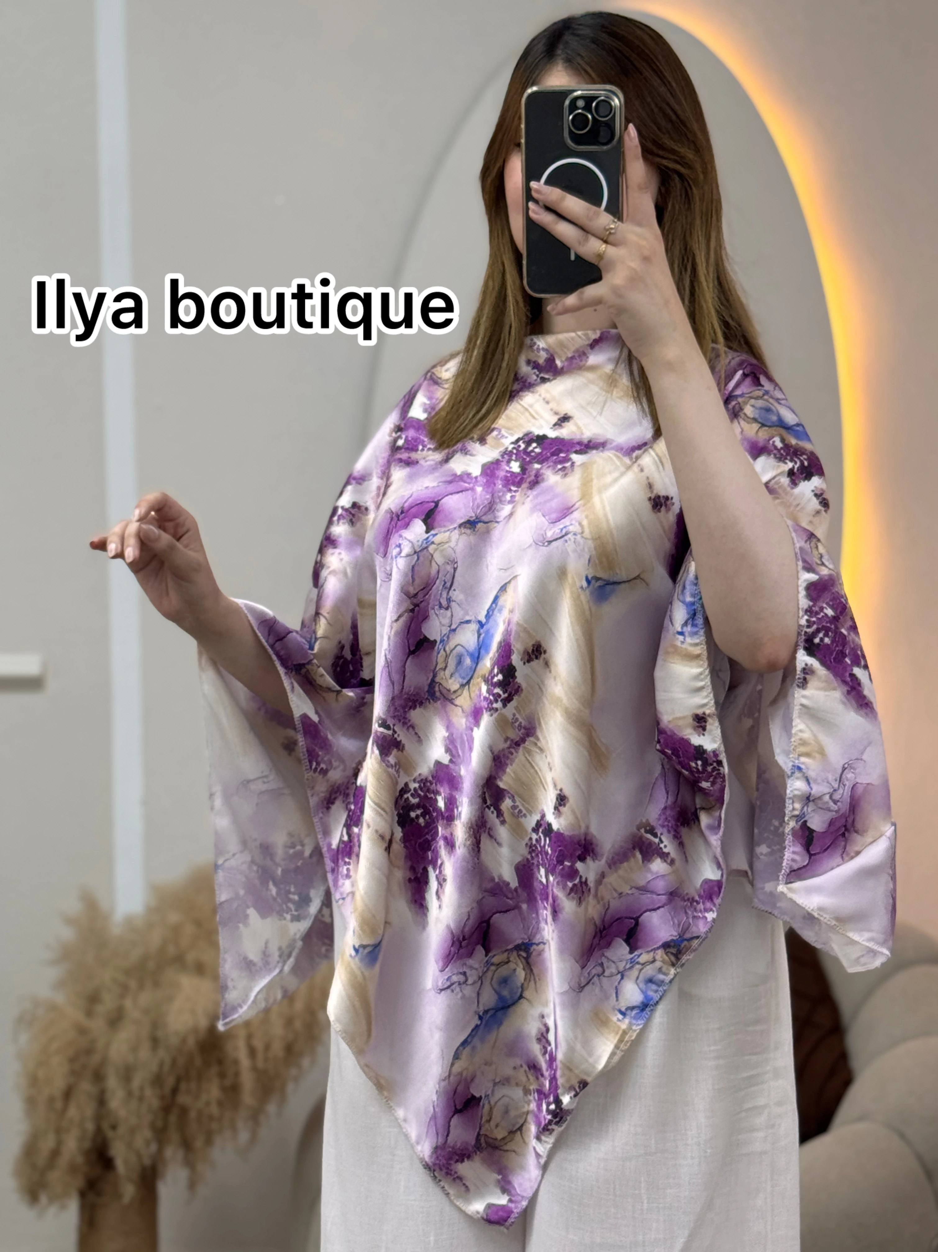 Ensemble Sakura nouvelle tendance cet saison pantalon en Lin + le haut en satin en 4 couleurs Taille standard (38-46)