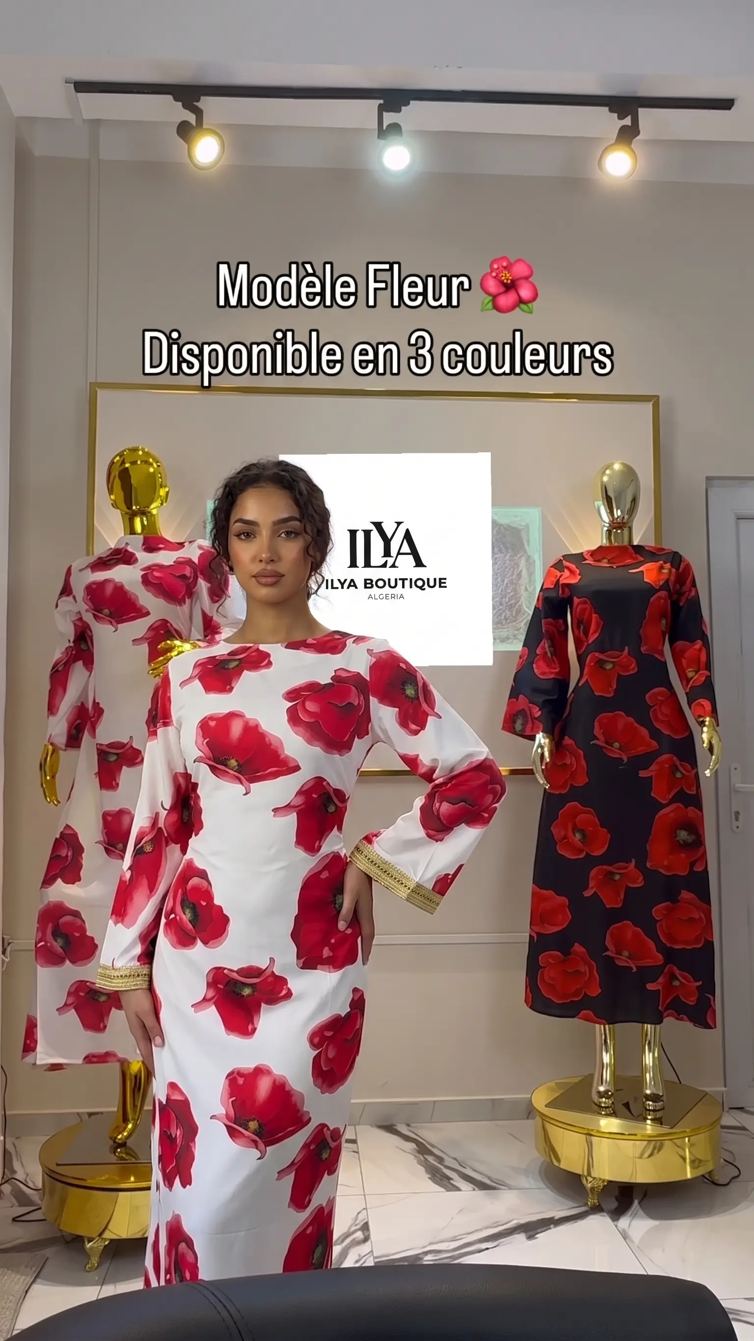 Ensemble Fleur disponible en 3 Couelurs