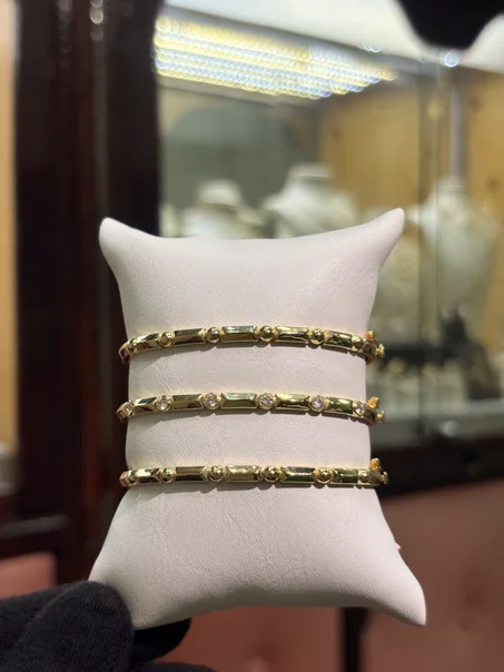 Trio Bracelets or jaune