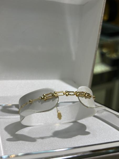 Gourmette Tiffany en or 18 K