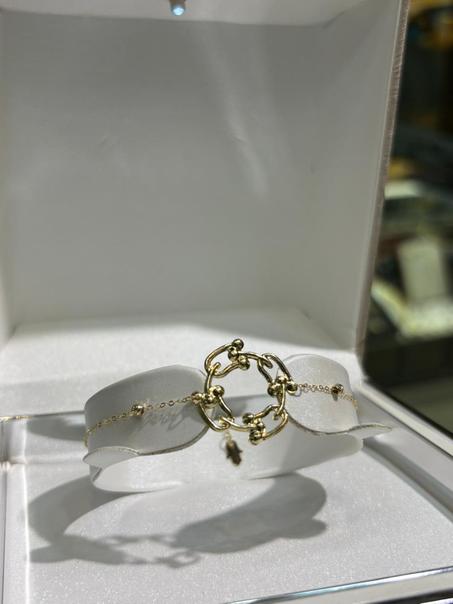 Gourmette Tiffany en or 18 K