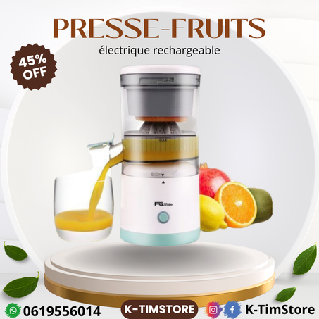 Presse-fruits électrique sans fil rechargeable