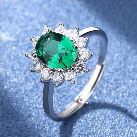 bague merquise vert