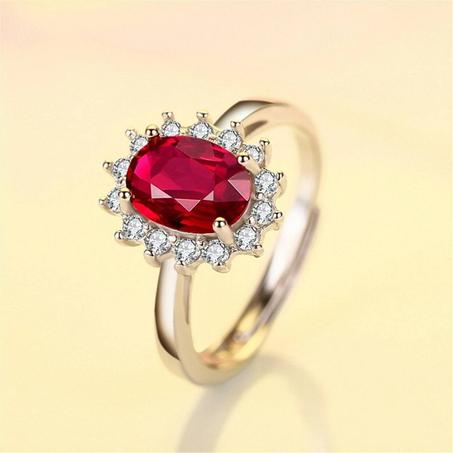 bague merquise rouge