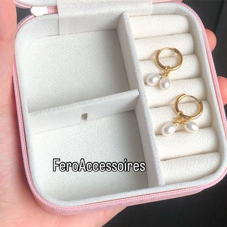 boucle dorielle perle blanc