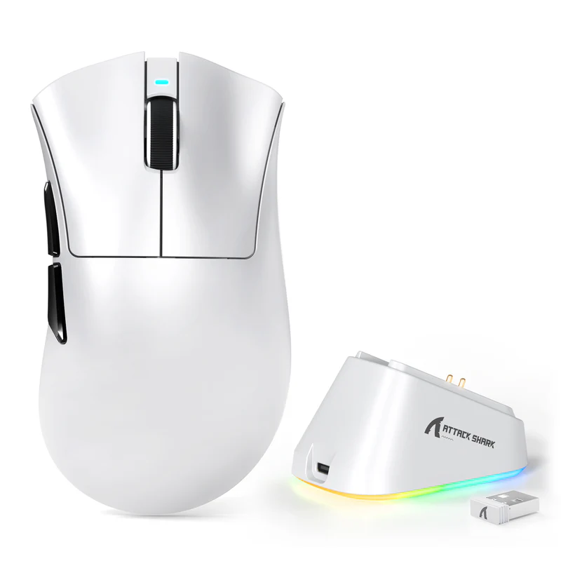 ATTACK SHARK V3 PRO GAMING MOUSE WHITE