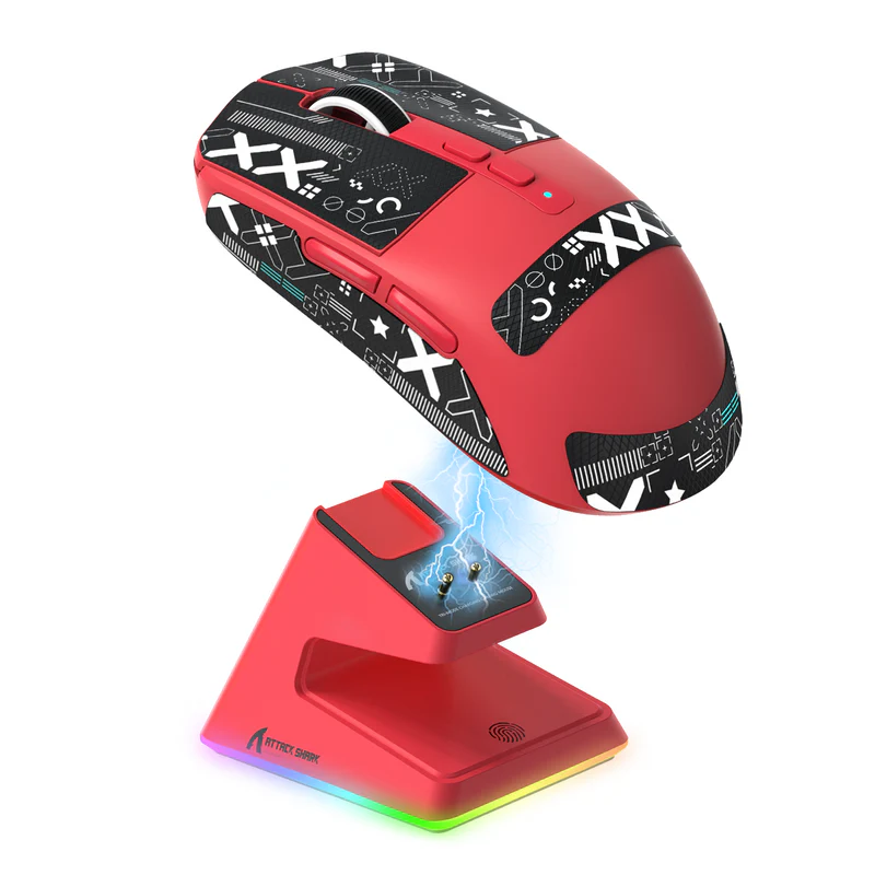 ATTACK SHARK X6 GAMING MOUSE RED
