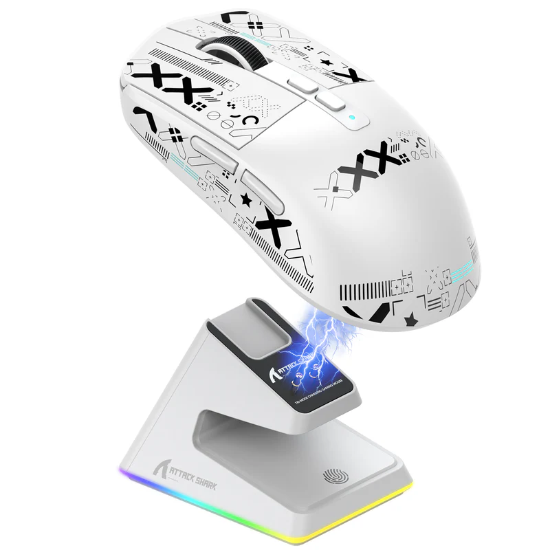 ATTACK SHARK X6 GAMING MOUSE WHITE