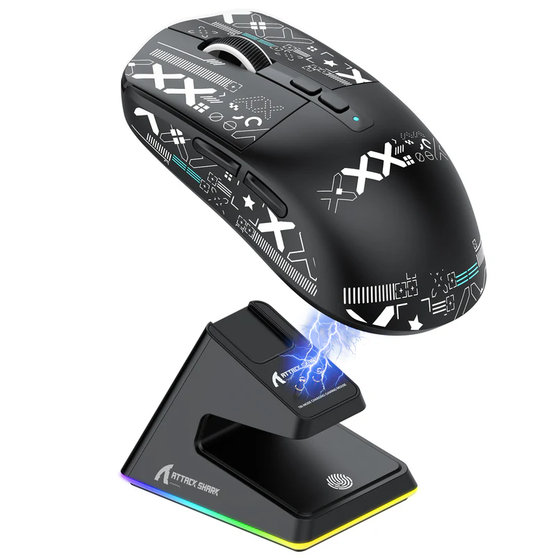 ATTACK SHARK X6 GAMING MOUSE BLACK
