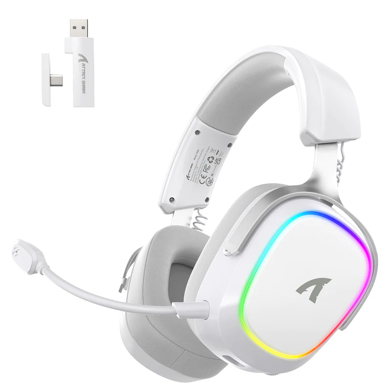 ATTACK SHARK G800 HEADSET WHITE