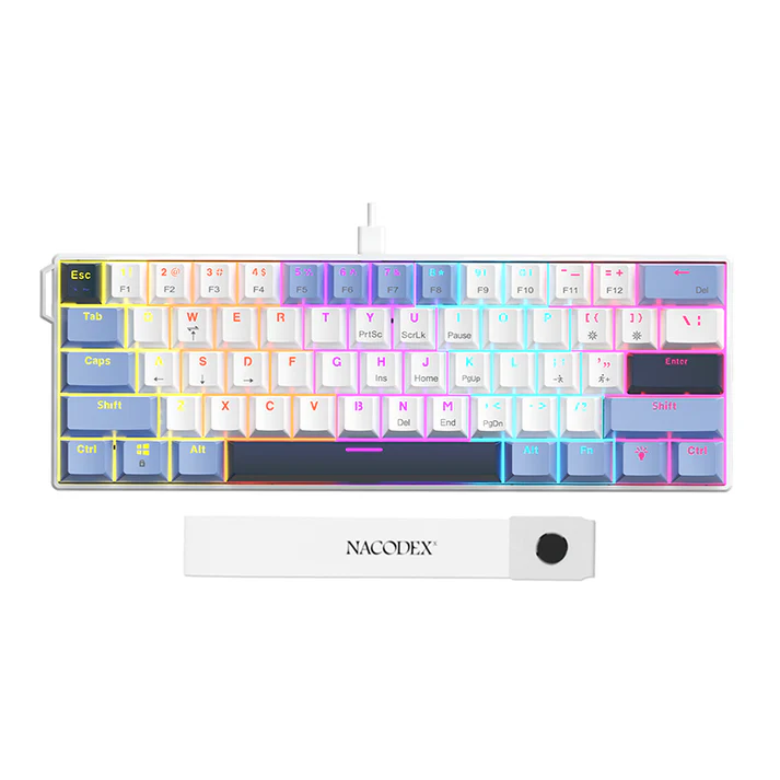 AJAZZ NK61 GAMING KEYBOARD WHITE&BLUE