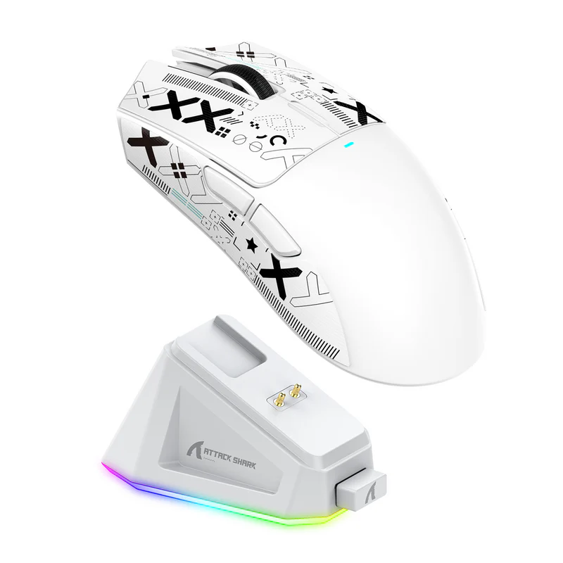 ATTACK SHARK X11 GAMING MOUSE WHITE