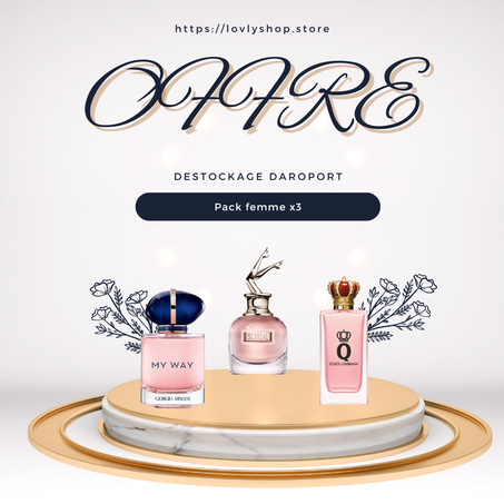 Q by Dolce Gabbana +ARMANI My Way Le Parfum+ Scandal Jean-paul Gaultier 100ml