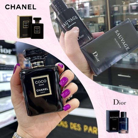 Offre Duo Couples Coco Noir Chanel + Sauvage Dior 100ml