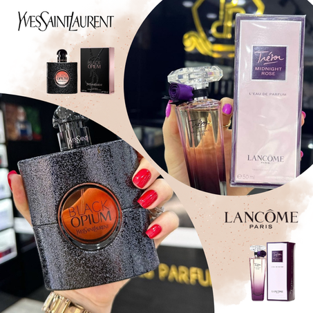 Offre Duo femmes Black Opium yves Saint Laurent + Trésor Midnight Rose Lancôme 100ml