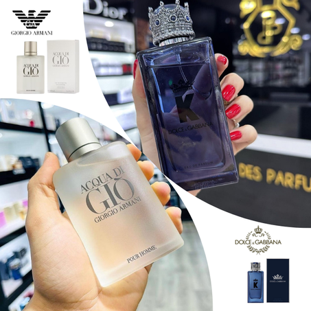 Offre Duo Hommes Acqua Di Gio Giorgio Armani + K Dolce Gabanna 100ml