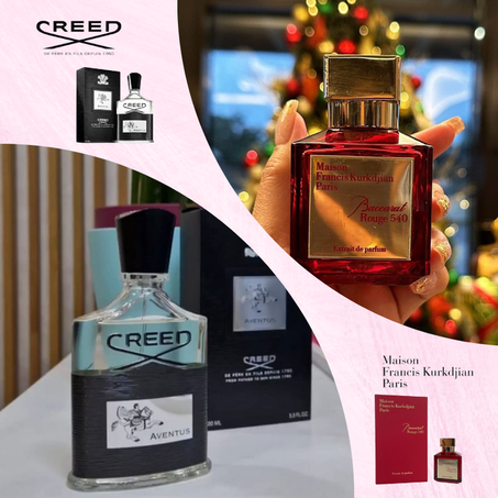 Offre Duo Couples Francis Kurkdjian Baccarat Rouge 540 Extrait de Parfum + Creed Aventus 100ml