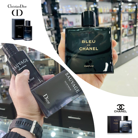 Offre Duo Hommes Bleu de Chanel + Sauvage Dior 100ml