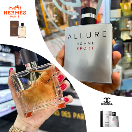 Offre Duo Hommes Terre D'hermes + Allure Sport Chanel 100ml
