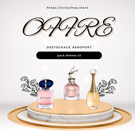 ARMANI My Way Le Parfum+ Scandal Jean-paul Gaultier+ DIOR J'adore Eau de parfum