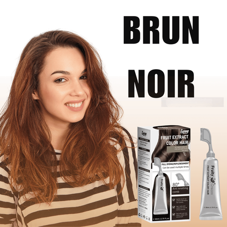 Crème Éclat Noir aux Fruits pour Cheveux Gris et Blancs