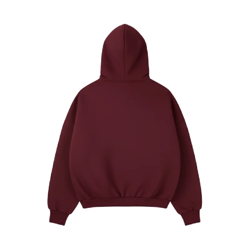 BURGUNDY  CORE HOODIE