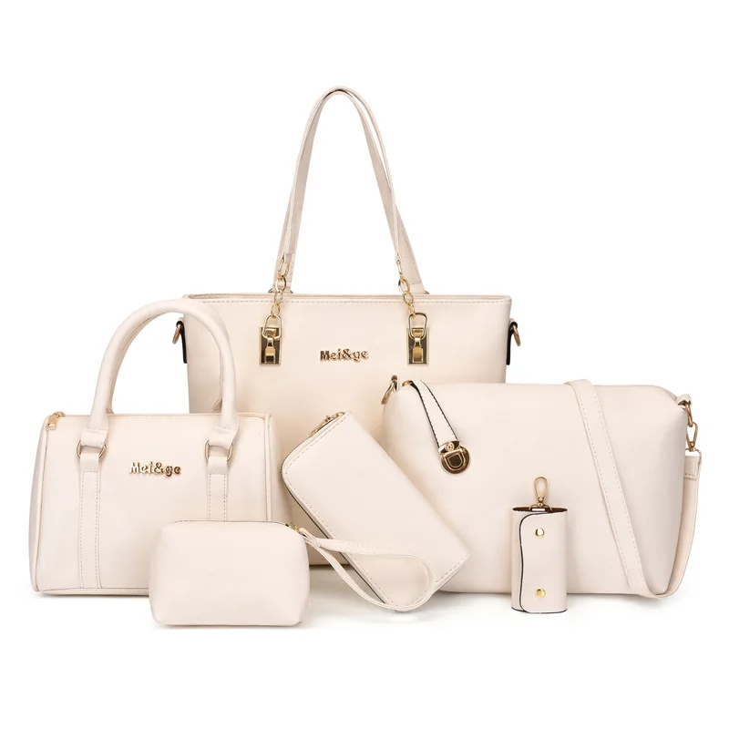 Ensemble de Sacs à Main pour Femme 6 en 1 en Simili Cuir