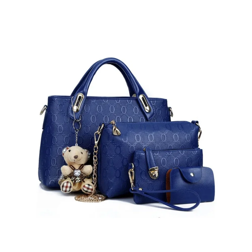 Ensemble de 4 sacs à main  en cuir pour femmes