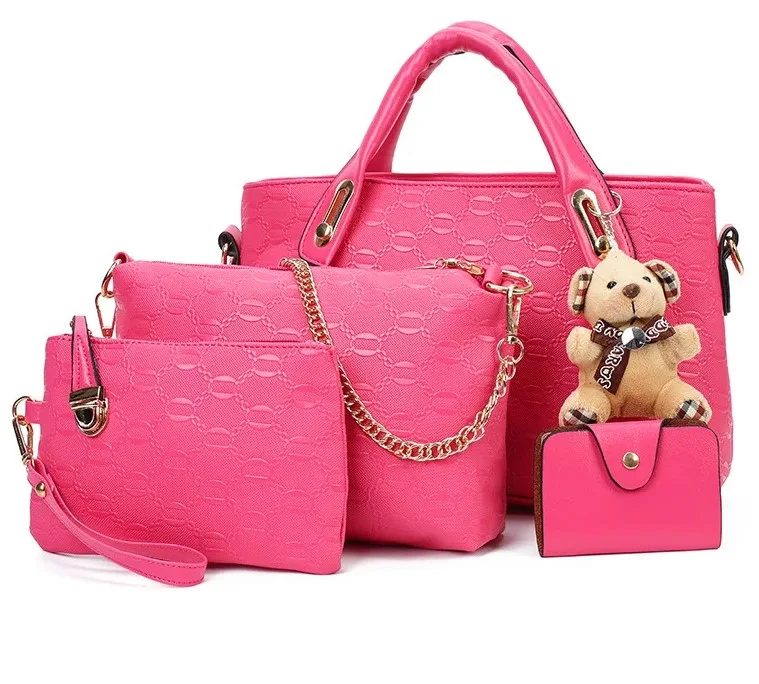 Ensemble de 4 sacs à main  en cuir pour femmes