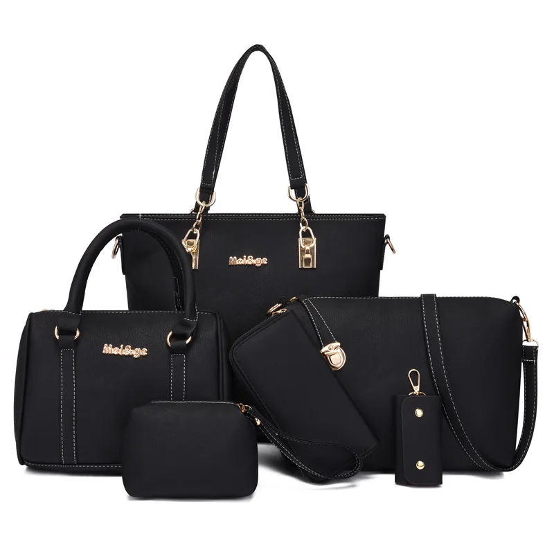 Ensemble de Sacs à Main pour Femme 6 en 1 en Simili Cuir